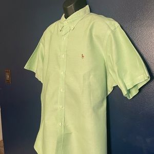 Mens Short Sleeve Button Down